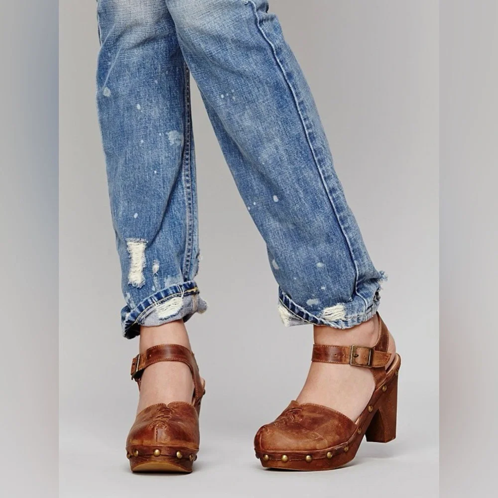 Free People Doub’s Clogs in Tan. Eu size 40 / US size 9.5 - 10. - Picture 2 of 12